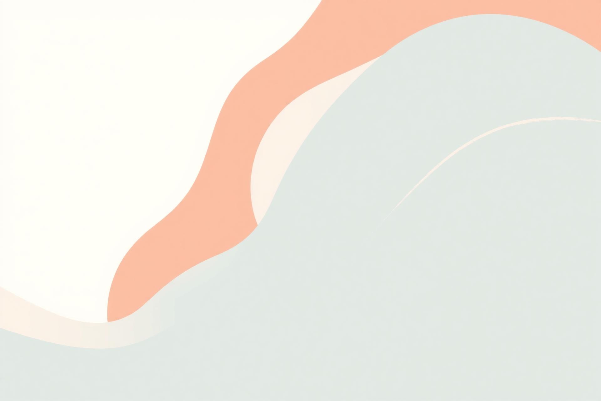 Soft peach and sky abstract graphic